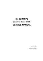 Предварительный просмотр 1 страницы Ricoh G148 Service Manual