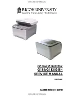 Предварительный просмотр 1 страницы Ricoh G184 Service Manual