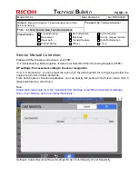 Предварительный просмотр 2 страницы Ricoh GR-C4 Technical Bulletin