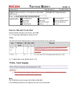 Предварительный просмотр 3 страницы Ricoh GR-C4 Technical Bulletin