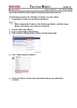 Предварительный просмотр 12 страницы Ricoh GR-C4 Technical Bulletin