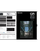 Preview for 1 page of Ricoh GR DIGITAL M Specification Sheet