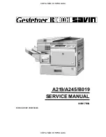 Ricoh Grand Kingfisher A245 Service Manual предпросмотр