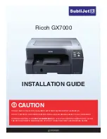 Ricoh GX7000 SubliJet R Installation Manual предпросмотр