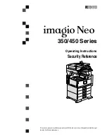 Ricoh imagio Neo 350 series Security Manual предпросмотр