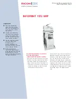 Предварительный просмотр 1 страницы Ricoh INFOPRINT 1572 MFP Brochure & Specs