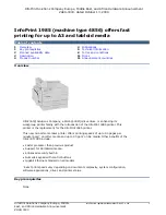 Preview for 1 page of Ricoh InfoPrint 1985 Specifications