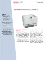 Preview for 1 page of Ricoh INFOPRINT COLOR 1754 EXPRESS Brochure & Specs