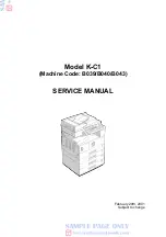 Предварительный просмотр 1 страницы Ricoh K-C1 Service Manual