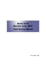 Предварительный просмотр 1 страницы Ricoh Kr-P2 Field Service Manual