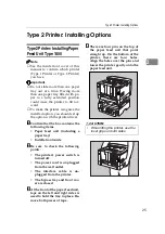 Предварительный просмотр 37 страницы Ricoh Laser AP1600 Setup Manual