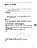 Предварительный просмотр 121 страницы Ricoh LD0105 Operating Instructions Manual