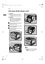 Preview for 16 page of Ricoh LP031c Option Setup Manual