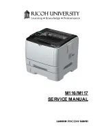 Предварительный просмотр 1 страницы Ricoh M116 Service Manual