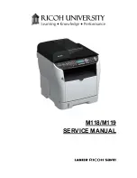 Preview for 1 page of Ricoh M118 Service Manual