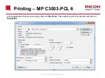 Preview for 33 page of Ricoh MP3003 Manual