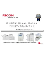 Ricoh MP907EX Quick Start Manual предпросмотр