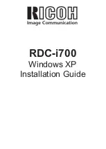 Ricoh PDC-i700 Installation Manual preview