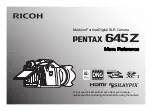 Preview for 113 page of Ricoh Pentax 645Z Operating Manual