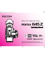 Предварительный просмотр 1 страницы Ricoh Pentax 645Z User Manual