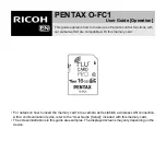 Ricoh PENTAX O-FC1 User Manual preview