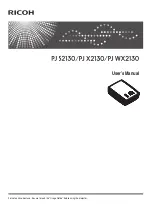 Preview for 1 page of Ricoh PJ S2130 User Manual