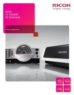 Предварительный просмотр 1 страницы Ricoh PJ WX4240N Specifications