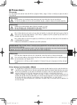 Предварительный просмотр 27 страницы Ricoh PJ WX5350N Important Information Manual