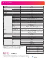 Предварительный просмотр 4 страницы Ricoh PJ X5360N Specifications
