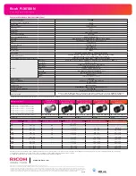 Preview for 4 page of Ricoh PJ X6180N Specifications