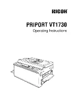 Предварительный просмотр 1 страницы Ricoh PRIPORT VT1730 Operating Instructions Manual