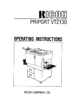 Предварительный просмотр 1 страницы Ricoh PRIPORT VT2130 Operating Instructions Manual