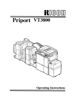 Preview for 1 page of Ricoh Priport VT3800 Operating Instructions Manual