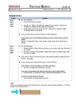 Preview for 11 page of Ricoh PRO 8100 Technical Bulletin