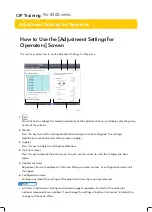 Preview for 3 page of Ricoh Pro 8300 Series Cip Training