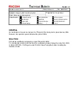 Предварительный просмотр 22 страницы Ricoh pro c901 Technical Bulletin
