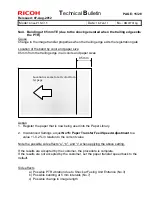 Предварительный просмотр 95 страницы Ricoh pro c901 Technical Bulletin