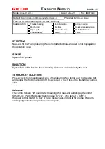 Предварительный просмотр 134 страницы Ricoh pro c901 Technical Bulletin