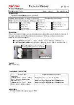 Предварительный просмотр 135 страницы Ricoh pro c901 Technical Bulletin