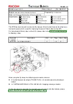 Предварительный просмотр 149 страницы Ricoh pro c901 Technical Bulletin