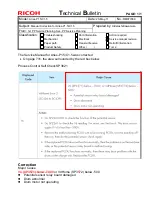 Предварительный просмотр 194 страницы Ricoh pro c901 Technical Bulletin