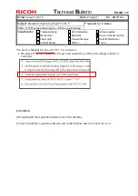 Предварительный просмотр 209 страницы Ricoh pro c901 Technical Bulletin