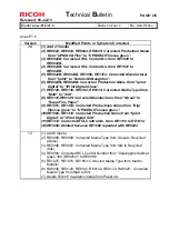 Предварительный просмотр 293 страницы Ricoh pro c901 Technical Bulletin