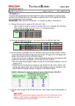 Предварительный просмотр 508 страницы Ricoh pro c901 Technical Bulletin