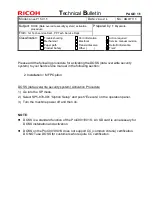 Предварительный просмотр 580 страницы Ricoh pro c901 Technical Bulletin