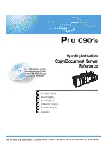 Ricoh Pro C901S Operating Instructions Manual предпросмотр