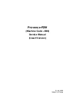 Предварительный просмотр 1 страницы Ricoh Provence-P2W Service Manual