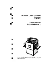 Ricoh RCP80 Operating Instructions Manual предпросмотр