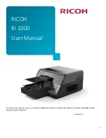 Ricoh Ri 1000 User Manual предпросмотр