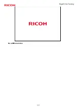 Preview for 122 page of Ricoh Rigel-PJ1nw Y016 Service Training